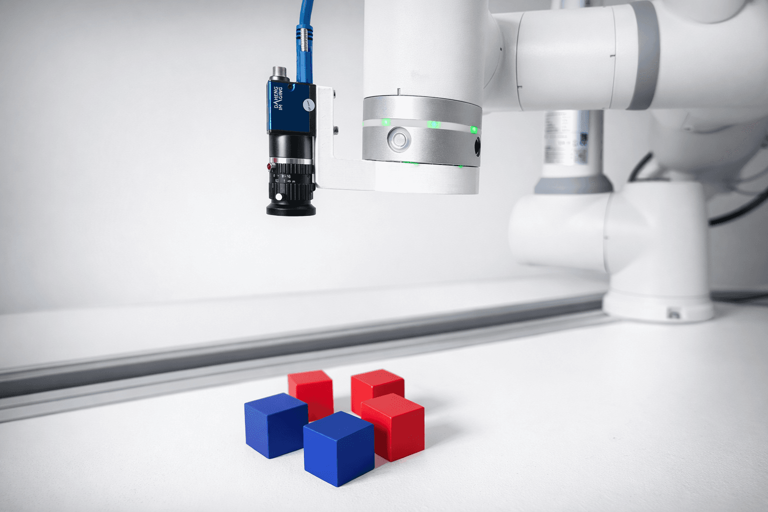 Kleur- en positiedetectie met cobot