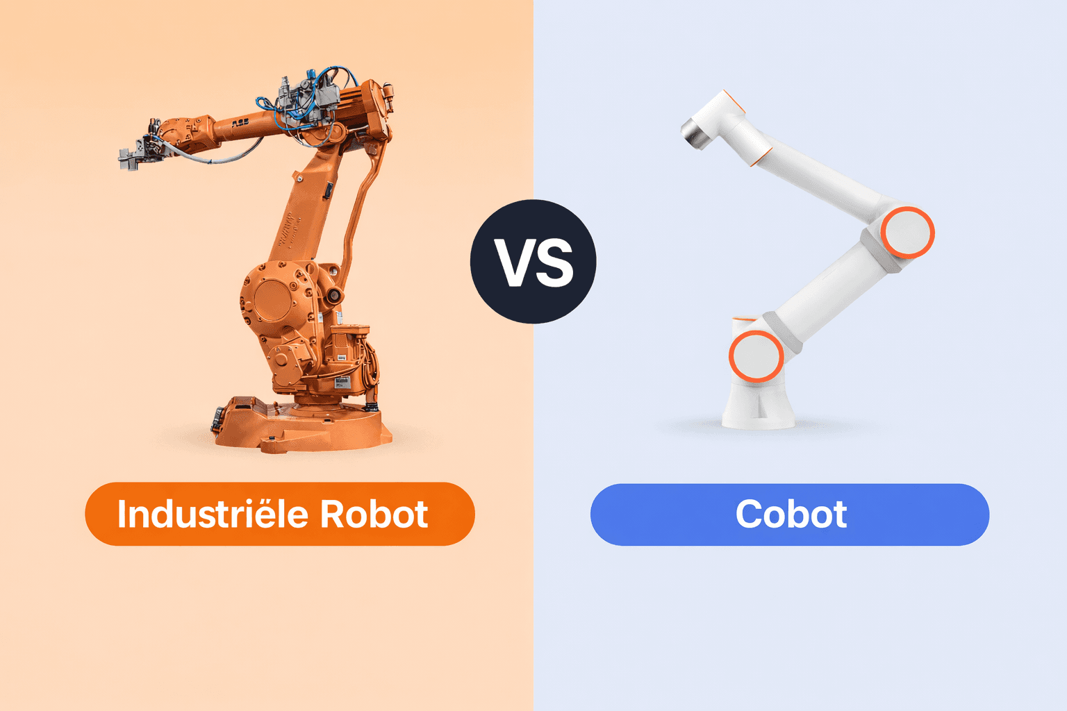 Industriele robot vs cobot: wat is het verschil?